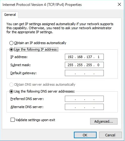 راهنمای Internet Connection Sharing در Windows 10 - 9