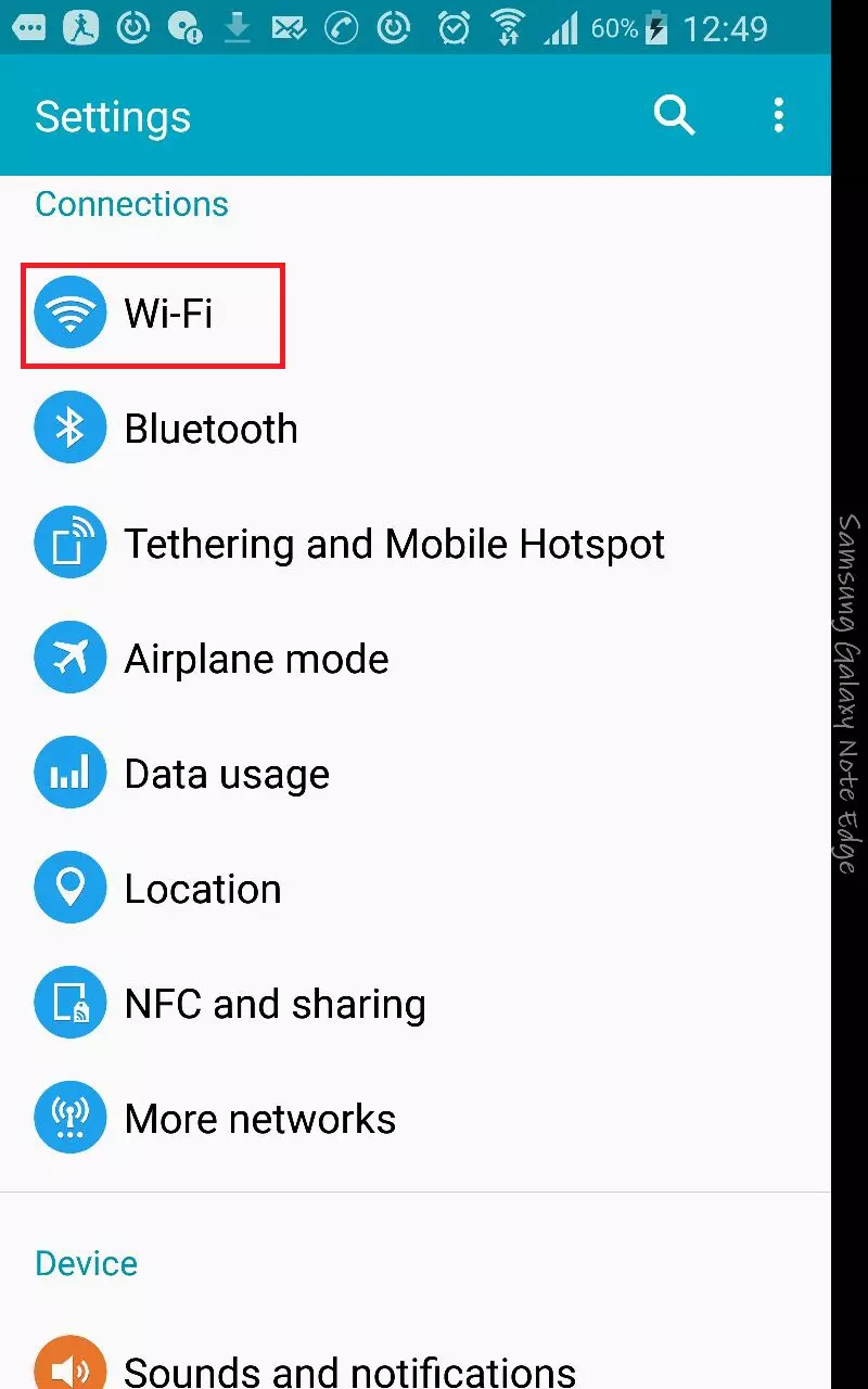 اتصال به wifi از طریق سیستم عامل Android - 1