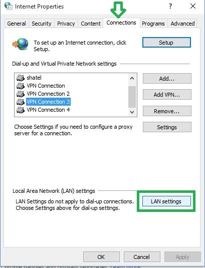 Proxy گوگل کروم 3