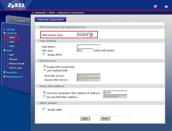 تنظیمات دستگاه ATA - 6