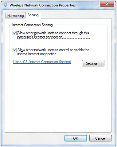 Internet Connection Sharing در Windows 7 1