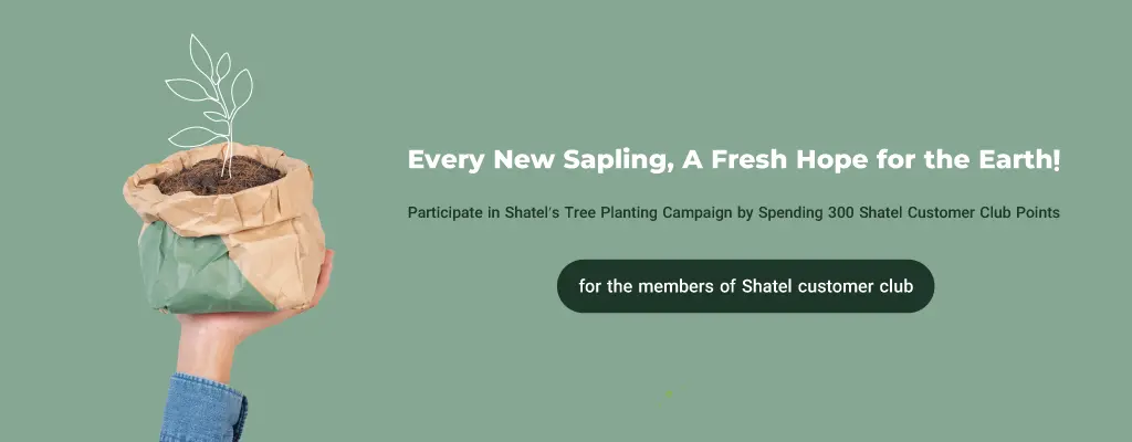 Every New Sapling, A Fresh Hope for the Earth! Participate in Shatel’s Tree Planting Campaign by Spending 300 Shatel Customer Club Points
