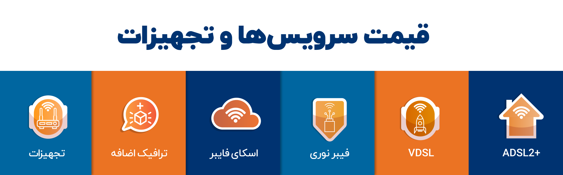قیمت سرویس‌ها و تجهیزات